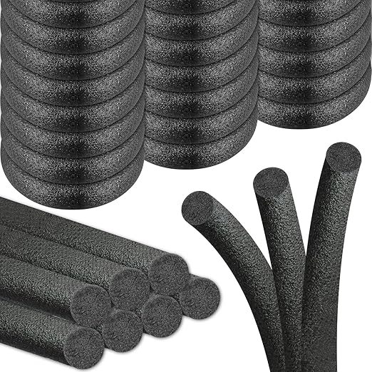 Foam Backer Rod for Gaps Concrete Crack Filler Joints Foam Gap Filler Caulk Saver Backing Rod Filler Rope Concrete Joint Filler (1/4 Inch x 100 Feet)