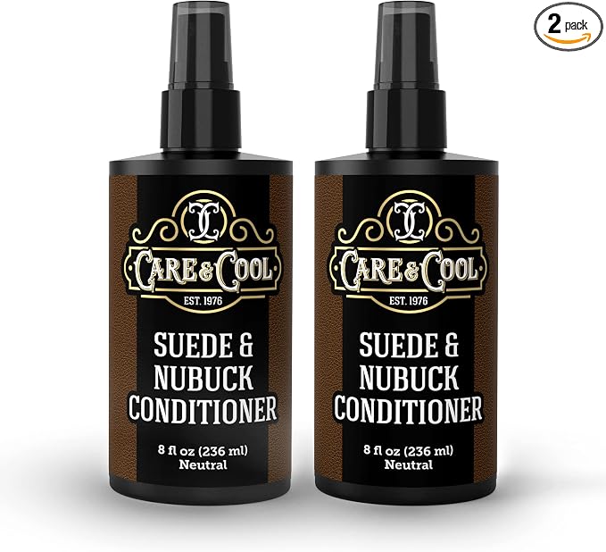 Care & Cool Suede and Nubuck Conditioner - Your Best Choice for Waterproofing and Protecting The Delicate Structure Against The Elements and Abrasive Impurities (16 Fl Oz)