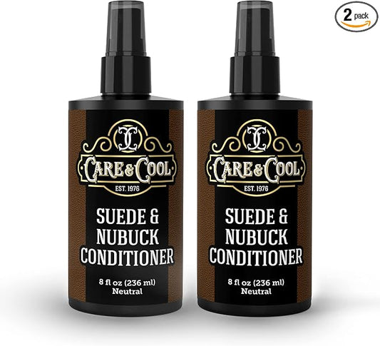 Care & Cool Suede and Nubuck Conditioner - Your Best Choice for Waterproofing and Protecting The Delicate Structure Against The Elements and Abrasive Impurities (16 Fl Oz)
