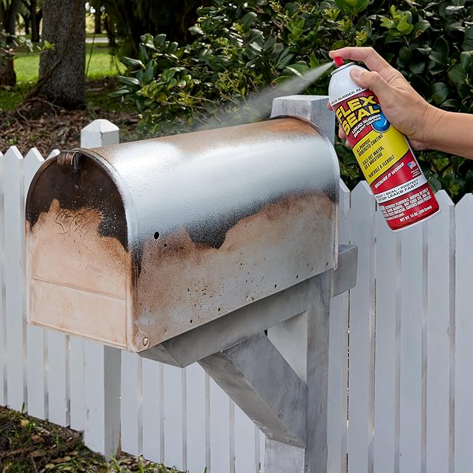 Flex Seal, 14 oz, 1-Pack, Gray, Stop Leaks Instantly, Waterproof Rubber Spray On Sealant Coating, Perfect for Gutters, Wood, RV, Campers, Roof Repair, Skylights, Windows, and More