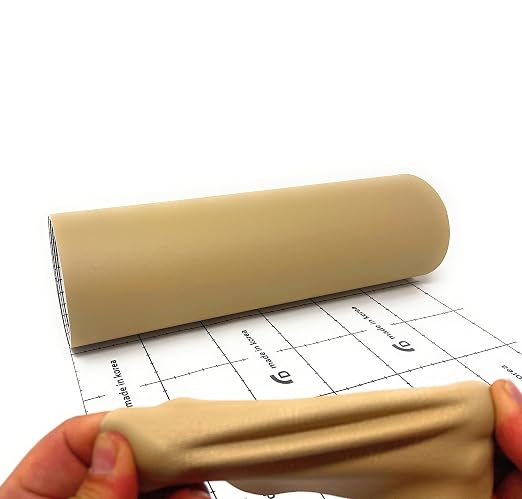 Leather Repair Tape – 4 X 48 inches Self Adhesive Waterproof Flexible Repair Patch Kit for Sofa Seating Couch Car Seat Drivers Seat Furniture Chair Leather Goods Taupe