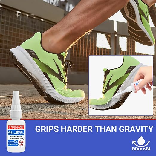 Shoe Glue, Heavy Duty Shoe Glue Sole Repair, Super Strong Fix Adhesive for Rubber Boot, Sneakers, Leather, Sandals, High Heels, Long-Lasting, Waterproof, Quick-Drying, Flexible and Clear