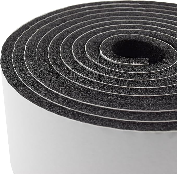 DOBTIM Pipe Insulation Foam Wrap Tape, Self Adhesive with High Resilience for Pipe Insulation Wrap 13 Ft Long x 4 Inch Wide x 3/8 Inch Thick