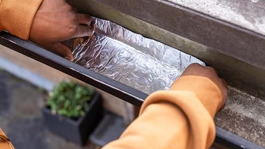 RESISTO Repair and Seal Tape, Aluminum Foil Surface, 6 Inch x 25 Foot, Rubberized Asphalt Compound, Self-Adhesive, Waterproof, UV Resistant, 60mil Thickness, Multi-Surface