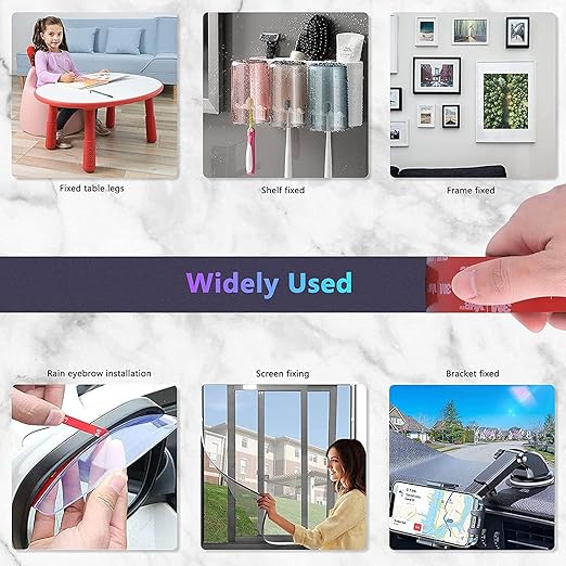 3M Double Sided Mounting Tape 5925 Black Foam Tape High Bond Waterproof Heavy Duty Strong Adhesive Tape Thick 0.025 in Fastener Replace Décor Frame Logos