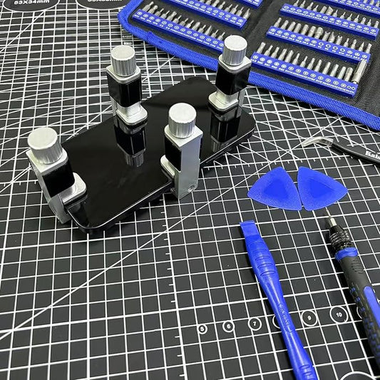 Kaisi Phone Screen Repair Tools Adjustable Fastening Clamps Clip Tools Compatible for Fixing Screen Uplift Cell Phone, iPhone, Samsung, iPad, iPod, MacBook, Laptops, Tablets, LCD Screen, 4 Pack
