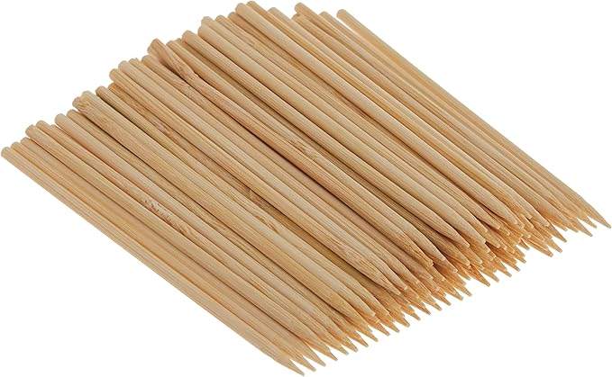 HIC Kitchen Bamboo BBQ Kabob Grill Skewers, 8-Inches Long, Set of 105