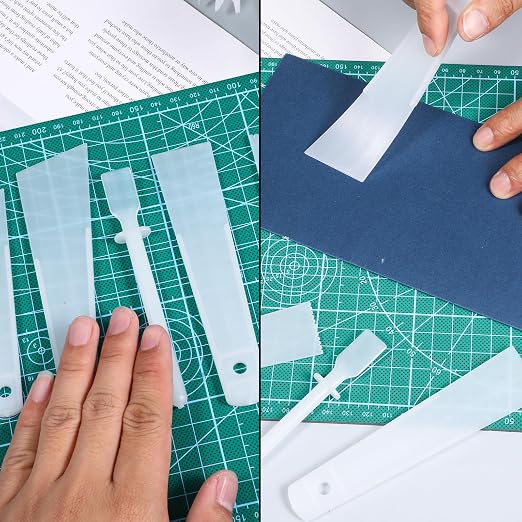 5 Pcs Applicator Glue Spreaders, Plastic Glue Smear Sticks Applicator Tool Glue Sticks Scraper Stick for Leatherwork Woodwork Handmade DIY Art Crafts Project, Easy Clean