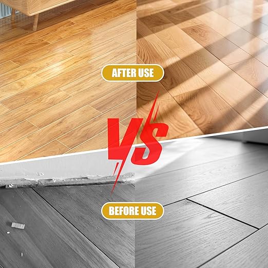 Floor Gap Fixer Tool Kit – 2-in-1 Double Sided Suction Cup with Hammer & 4 Pads for Laminate, Vinyl, Hardwood Floor Repair – Dual-Head Striking Tool for Tight Spaces(2pcs Suction Cups kit)