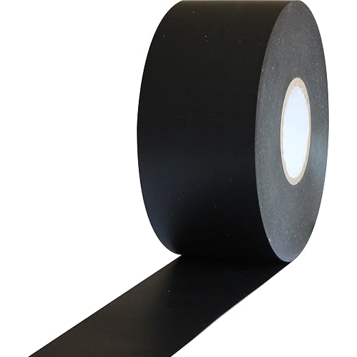 ProTapes Pro 603 Rubber Pipe Wrap Tape with PVC Backing, 10 mil Thick, 100' Length x 2" Width, Black (Pack of 1)