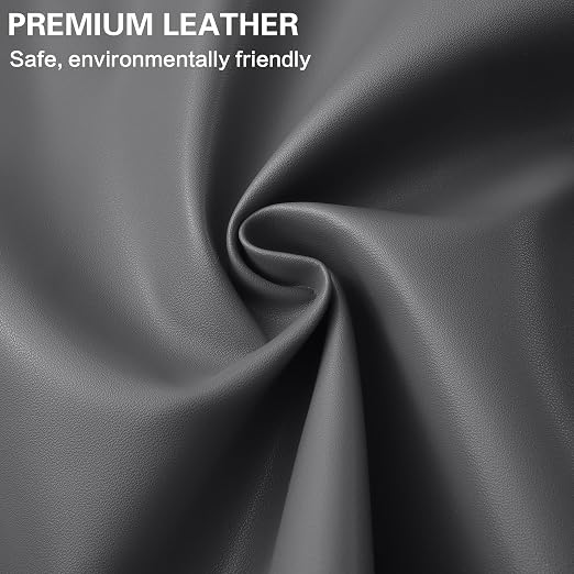 Self Adhesive Leather Repair Patch Kit, 31.4 in x 16 in Large Vinyl Leather Repair Tape for Furniture, Car Seat, Couch, Sofa, Chair Smooth Darkgrey