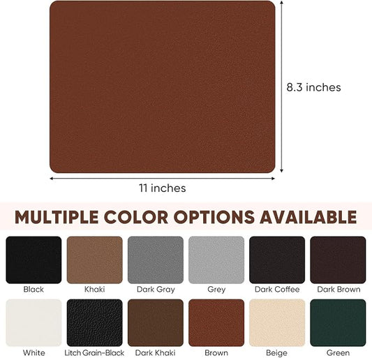 Leather Repair Patch Self Adhesive,8.3″ x 11″ Vinyl Patch Kit,Leather Repair Kit for Furniture,Car Seat,Couch,Office Chair.（Brown）