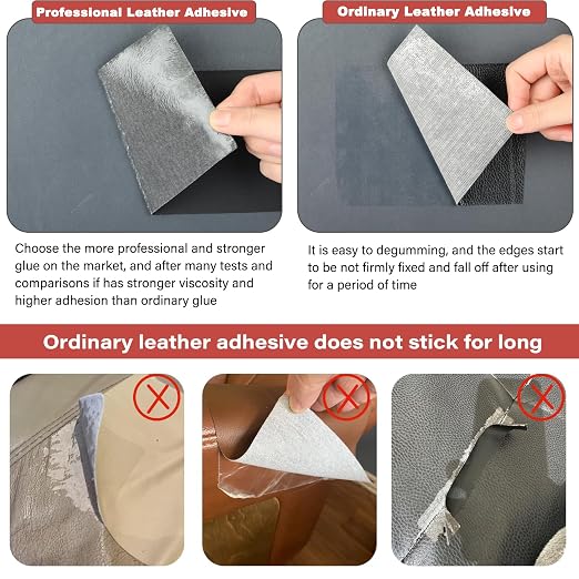GEYYANG Leather Repair Patch, 16X79 inch Self Adhesive Leather Patches, Large Leather Repair Tape for Couches, Furniture, Car Seats, Cabinets, Wall, Handbags(Gray - Litchi Grain)