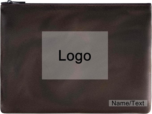 Genuine Leather A4 File Folder for Document, Leather File Folder Organizer Document Holder for Men&Women, Waterproof Portfolio Envelope Folder Case