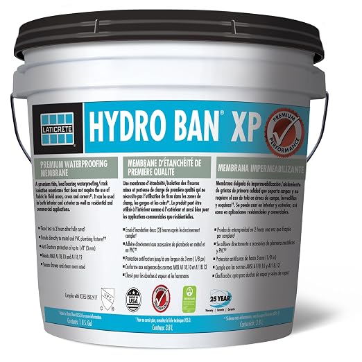 Laticrete Hydro Ban XP Waterproof Self-Curing Liquid Anti-Fracture Membrane, 1 Gallon