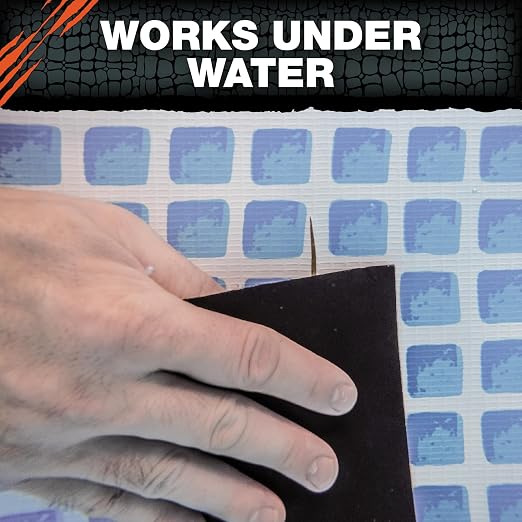 T-REX Heavy Duty Waterproof and Repair Tape for Wet or Rough/Dirty Surfaces Including Underwater, Leaks and More, 4" x 5', Black, 1-Roll (285987) (Pack of 2)