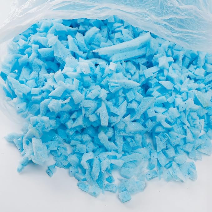 DR.DUDU 2.5lbs Bean Bag Filler Foam, Shredded Gel Memory Foam Filling, Premium Soft and Comfortable Pillow Stuffing Foam for Couch Cushion Dog Bed Chair Arts Crafts Stuffed Animal