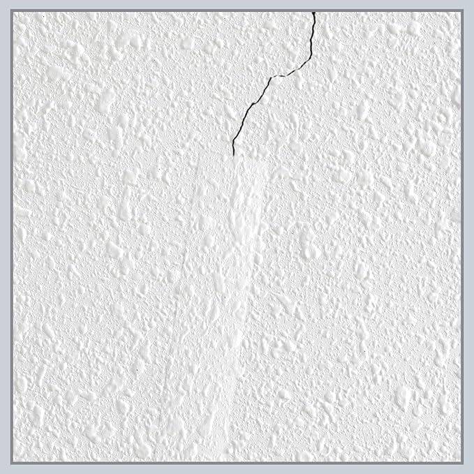 2 Pack Self Adhesive Crack Drywall Joint Repairs Tape 1.5'' x 32' Textured Roll Joint Tape Paintable for Walls Diatom Mud Finish Texture Tapes for Drywall Repair