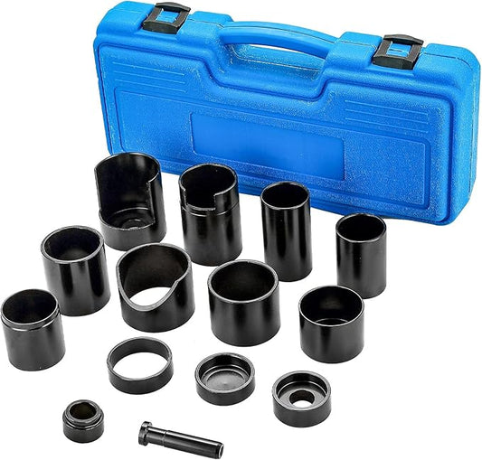 DASBET 14PCS Master Ball Joint Remover Installer Adapter Tool Set, Ball Joint Press Kit for Removal & Installation, Ball Joint Service Tool Compatible with Most 2WD & 4WD Cars, Trucks & SUVs