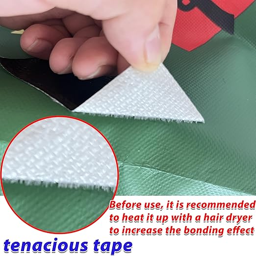 WaterproofRepair Tape for Fabric, 3.1IN x24.6FT, Heavy Duty Outdoor Repair Tape, for RV Roof, Tarp, Tent, Sail and Boat Cover Outdoor Repair Patch, Multipurpose Awning Repair Tape (Blue)