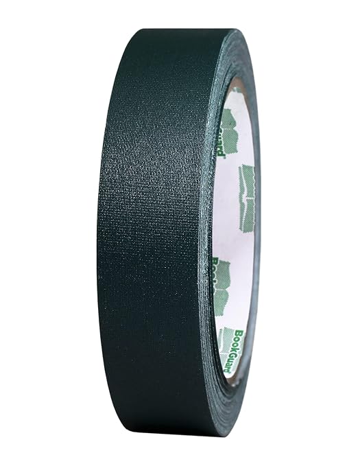 BookGuard 1 Inch Premium Bookbinding Repair Cloth Tape, 15 Yard Roll, Olive