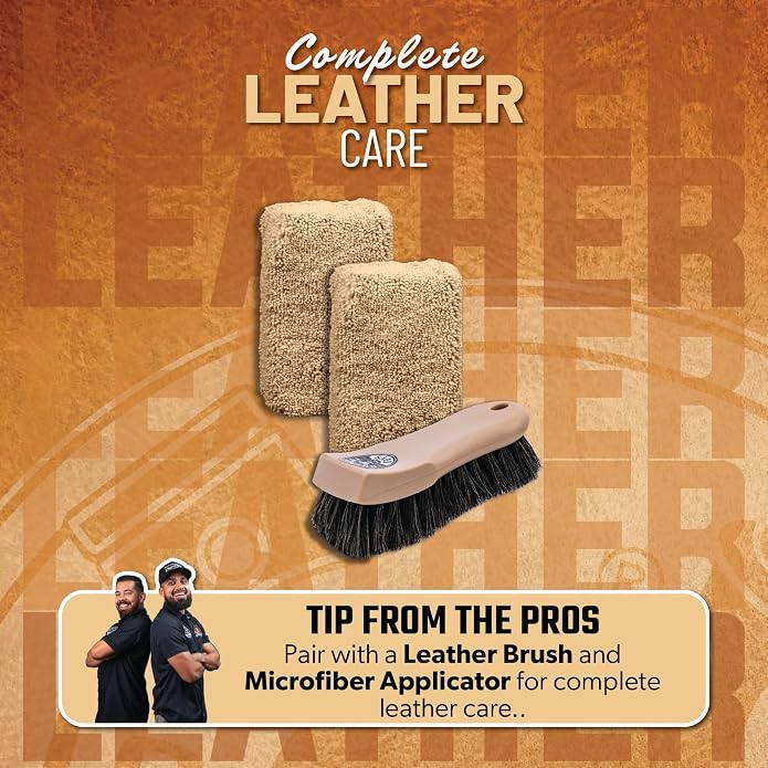 Chemical Guys Leather Cleaning And Conditioning Kit With Storage Bag Total Interior Cleaner Microfiber Towels And Applicators Giftable Car And Home Care Set