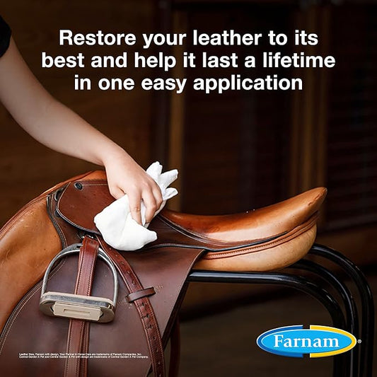 Farnam Leather New Easy-Polishing Glycerine Saddle Soap and Leather Saddle Cleaner, Protects and Preserves Leather, Cleans, Conditions and Polishes, 16 Oz. (Pack of 2)