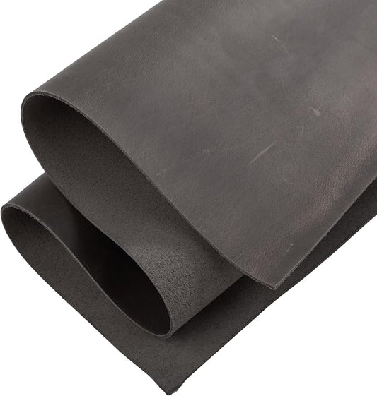 Shkira 12''X24'' Genuine Light Gray Leather Sheets for Crafts - Square - 2.0MM Thick Genuine - Thick Cowhide Pieces Square - Leather Sheet for Arts