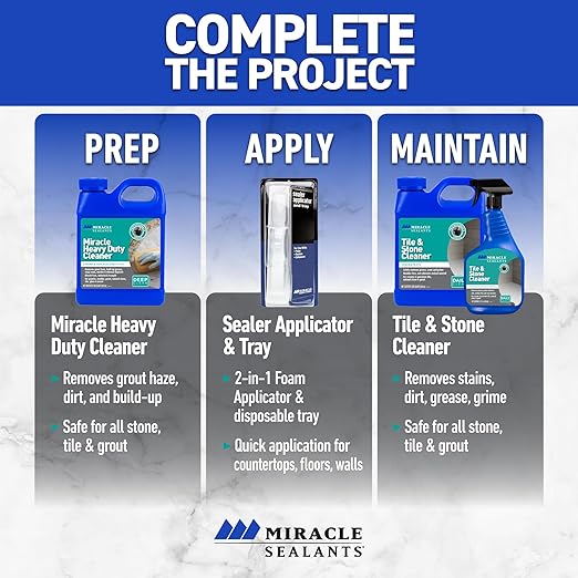 Miracle Sealants Grout Sealer Aerosol Spray, 15 oz, 6 Pack