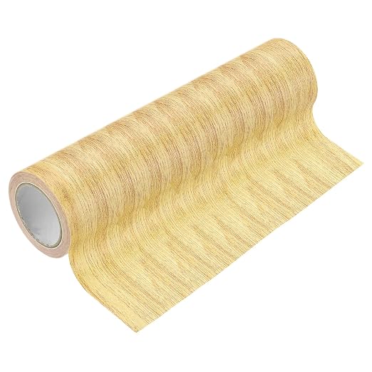 PATIKIL Wood Grain Tape 7.9" x 15 Ft, Self-Adhesive Wood Texture Repair Tape Realistic Wood Effect Contact Paper Patch for Furniture Cabinets Floor Walls Home Decoration, Yellow Oak