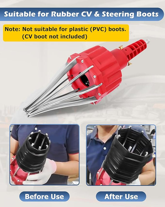 DAYUAN Pneumatic Air Power CV Joint Boot Expander Install Installation Removal Tool for Rubber CV and Steering Boots, Not Suitable for Plastic (PVC) Boots