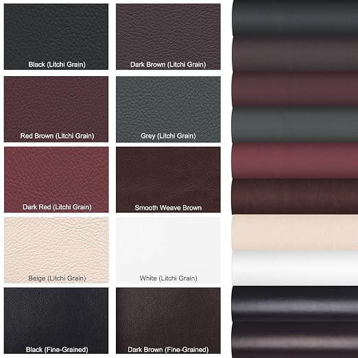 Leather Patches for Furniture,17X79inch Self Adhesive Leather Repair Patch,Leather Repair kit for Furniture, Couch,Car Seat,Motorcycle seat,Loveseat (Beige-Litchi Grain, 17X79 inch)