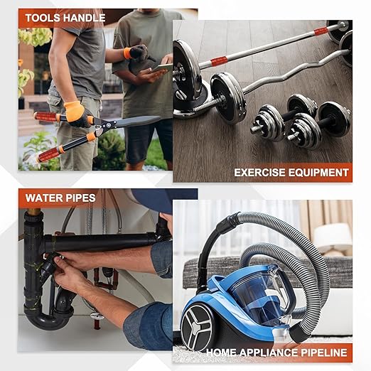 uxcell 2 Pcs Self Fusing Silicone Tape, 1" x 5ft Waterproof Water Leak Sealing Tape for Plumbing Pipe Hose Repair Handles, Green