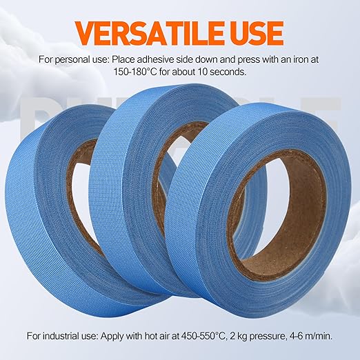 TPU Seam Sealing Tape – Waterproof Heat-Seal Fabric Repair Tape for Tents, Outdoor Gear, and Apparel, 0.79 in x 10.94 yd, Blue