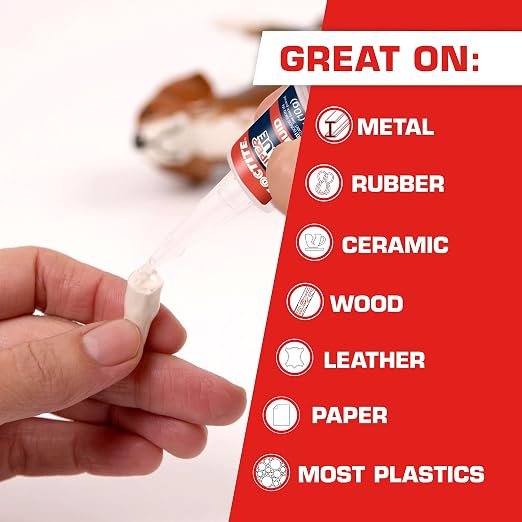 Loctite Super Glue Liquid Longneck Bottle, 10g Bottle (Pack of 1) Instant Adhesive for Plastic, Wood & Metal, Clear Superglue with Extra Long Precision Nozzle, Quick‑Dry Formula