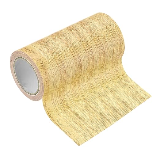 PATIKIL Wood Grain Tape 4.7" x 15 Ft, Self-Adhesive Wood Texture Repair Tape Realistic Wood Effect Contact Paper Patch for Furniture Cabinets Floor Walls Home Decoration, Yellow Oak