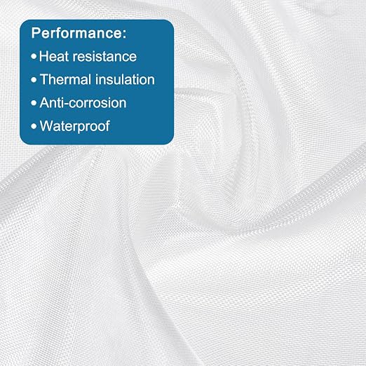 MECCANIXITY Fiberglass Cloth 2 OZ/50g 2m(2.18 Yards) x1.27m x 0.05mm E Glass Plain Weave Glass Fiber 27.34 Sq Feet, Woven Fabric for Boat RC Plane Auto Surfboard Tub Pool Repair