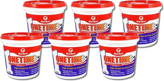 Red Devil 0544 ONETIME Lightweight Spackling, 1 Quart, Made in USA