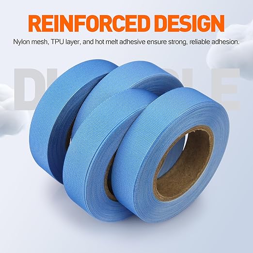TPU Seam Sealing Tape – Waterproof Heat-Seal Fabric Repair Tape for Tents, Outdoor Gear, and Apparel, 0.79 in x 5.47 yd, Blue