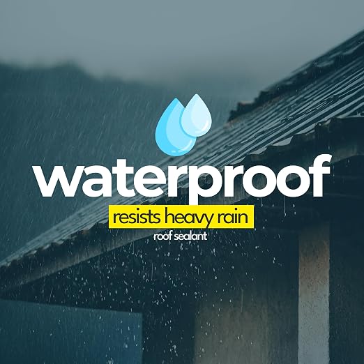 Roof Sealant - Waterproof Sealant for Roof Shingles, Gutters, RV Roofs & Asphalt - Black Bitumen Cartridge (10.5 fl oz / 310 ml)