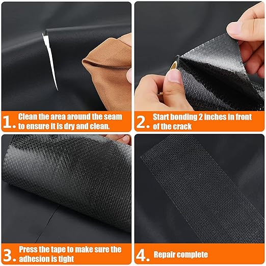 RV Underbelly Tape 8" x 50Ft, Permanent Waterproof Adhesive Repair Tape for Mobile Home Camper Travel Trailer, Wear-Resistant Fabric for Tears Holes Cuts – Strong Sealing for Motorhome & RV