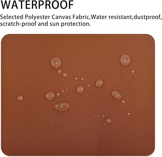 Gheeidau Canvas Repair Patch 9×11 Inch 3Pcs Waterproof Self-Adhesive Fabric Repair Patch for Tents,Boat Cover,Pop Up Canopy,Patio,Bags,Car Seats,Sofas,Furniture Cover(Light Brown)
