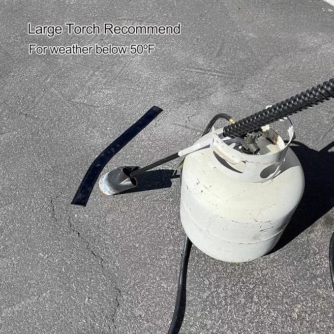 EWT Premium Rubberized Asphalt Tarmac Parking Lot Joint and Crack Sealer Repair Hot-Filler II 50 FT Long (3mm Thick) (1.2in)