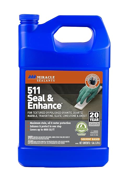 Miracle Sealants 511 Seal & Enhance Premium Enhancing Sealer for Stone & Tile, Gallon