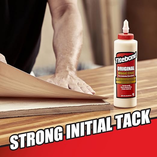 Titebond Original Wood Glue ProJug 2.15 Gal. – Professional-Grade Adhesive for Woodworking, Hardboard, Particleboard, Leather & Cloth, Great Sandability, Easy Water Cleanup – 50609