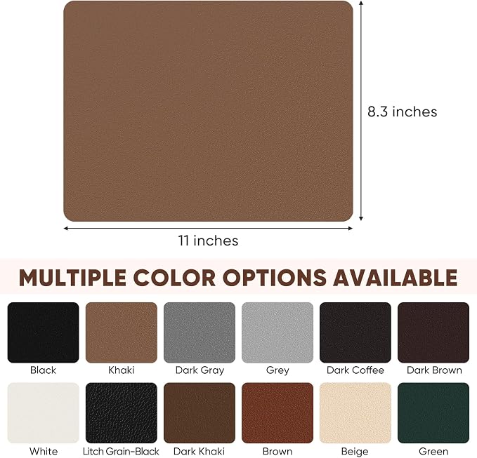 Leather Repair Patch Self Adhesive,8.3″ x 11″ Vinyl Patch Kit,Leather Repair Kit for Furniture,Car Seat,Couch,Office Chair.（Khaki）