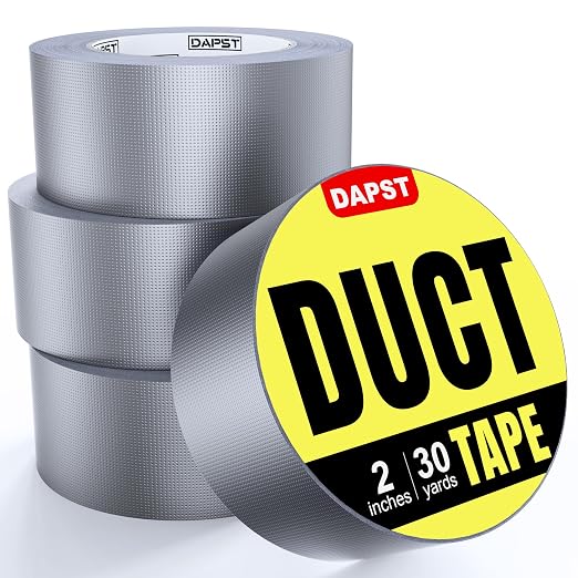 4-Pack Silver Heavy Duty Duct Tape Strong Adhesive, 2 Inch x 120 Yd Total, Duct Heavy Duty Waterproof All Weather Gray Duct Tape, Duct Tape Bulk for Outdoor Use