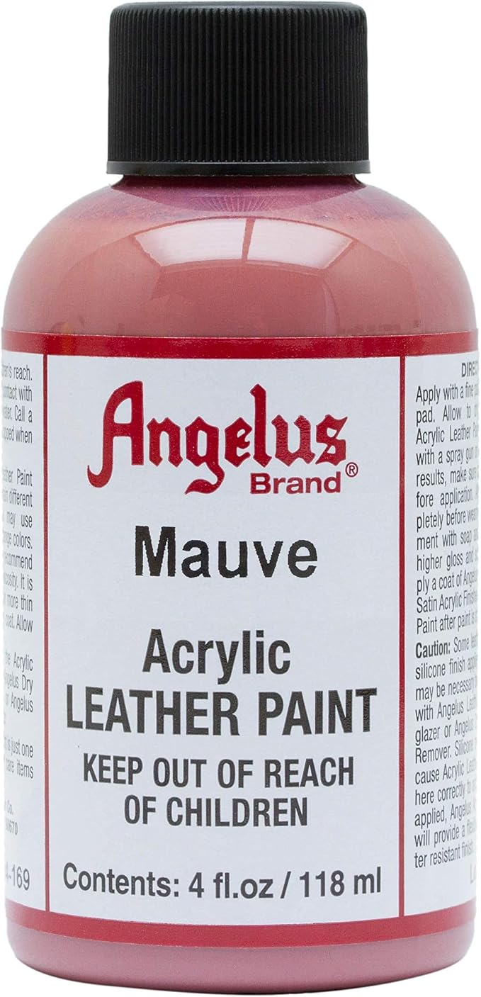 Angelus Acrylic Leather Paint, 4 Fl Oz (Pack of 1), Mauve