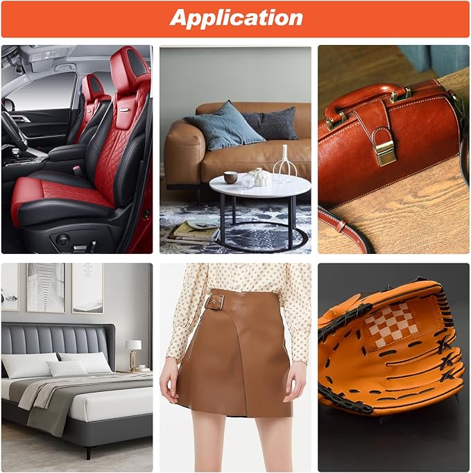 Leather Recoloring Balm Black, Mink Oil Leather Conditioner & Leather Filler Cream, Leather Repair Kit for Furniture,Vinyl Repair Kit Restore Couches, Car Seats, Purse, Scratch, Peeling, Burn Holes