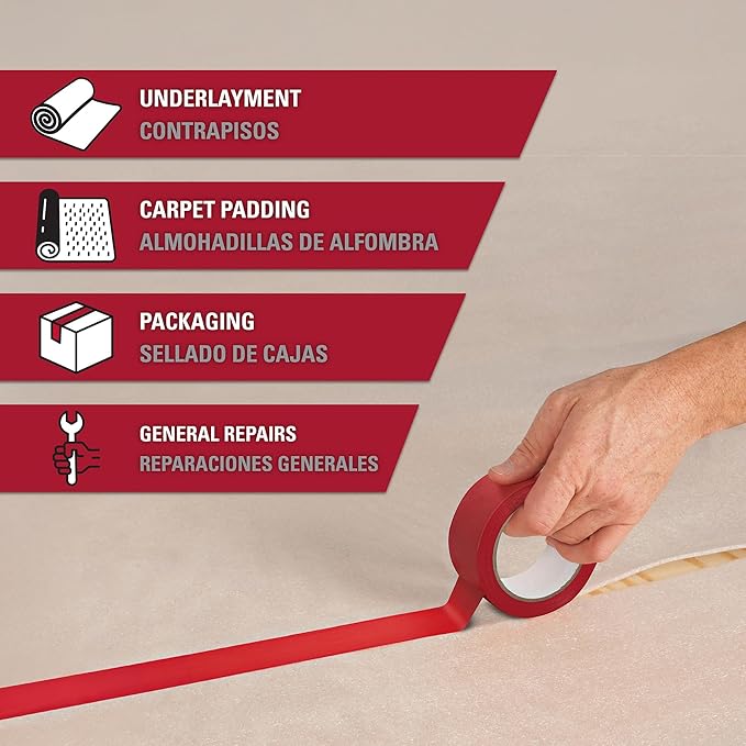 Roberts 50-040 Underlayment Seam Tape 100 ft. Red